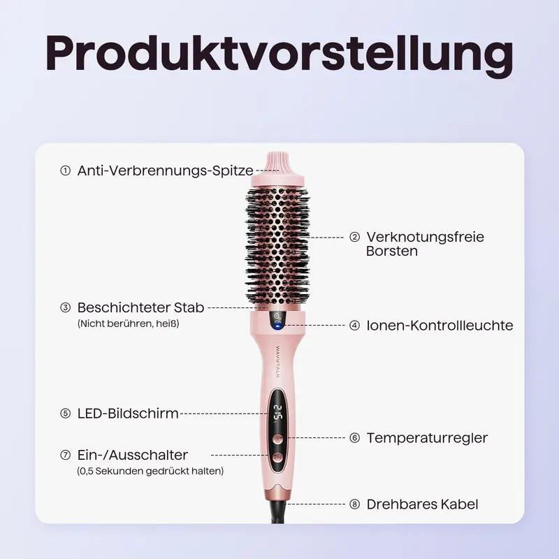 Wavytalk ionische Wärmebürste, Styling tools,1,5 Zoll, Blowout Boost, Valentine's treat, Hair tools,Ein perfektes Valentinstagsgeschenk: HochwEin perfektes Valentinstagsgeschenk: Hochwertige Styling Tools für traumhafte Locken.