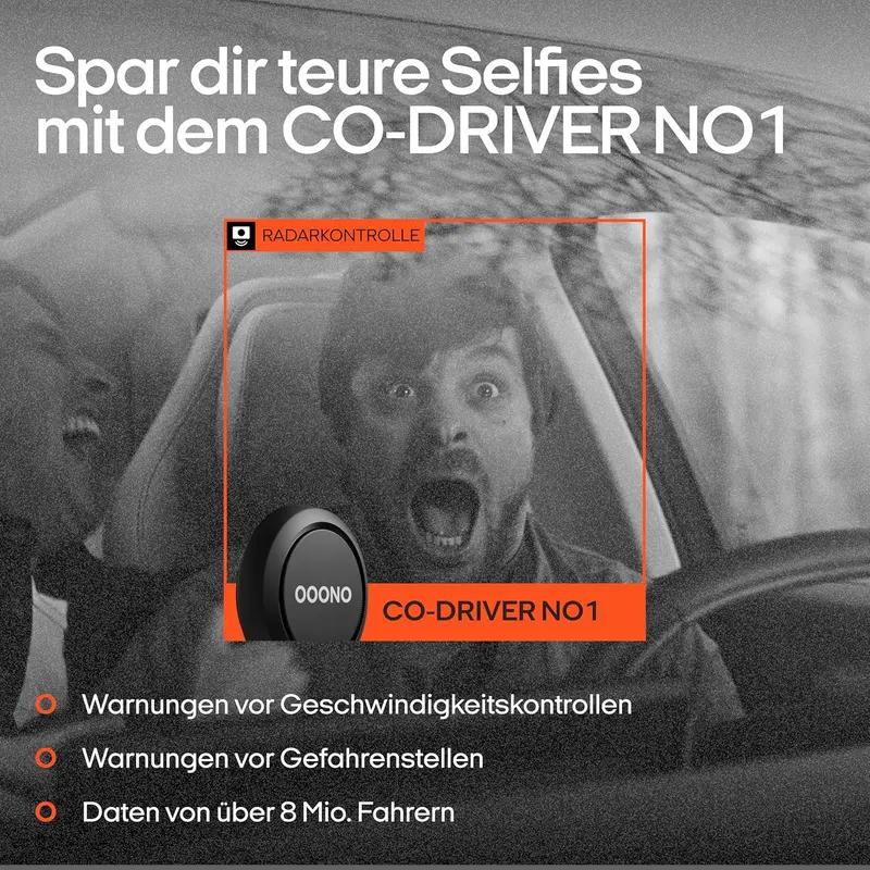 OOONO-CO-DRIVER NO1, información en vivo sobre peligros y Geschwindigkeitskontrollen