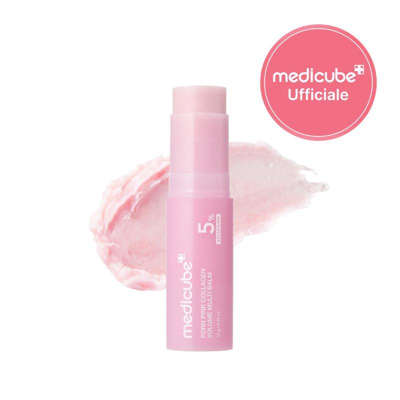[medicube Ufficiale] PDRN Pink Collagen Volume Multi Balm | Stick con PDRN, NAD e 5% Volufiline | Aiuta a migliorare linee sottili e compattezza | Contorno occhi, collo, fronte, pieghe nasolabiali e labbra | Skincare coreana