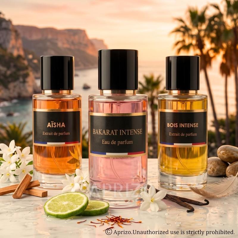 Aprizo - LOT VAN 3 PARFUMS UNISEXE B0IS , AISHA, BAKAR4