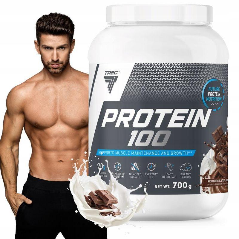 TREC PROTEIN 100 WPC Odżywka Białkowa Koncentrat Białka Serwatkowego|700 g