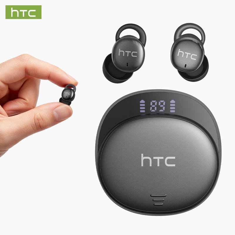 Bluetooth-oordopjes HTC NE97 voor slapen | Ingebouwd wit geluid om te gaan slapen | Mini intra-auriculair ontwerp, bijna onzichtbaar | AI-vertaling in 165 talen | Comfortabel voor zijslapers