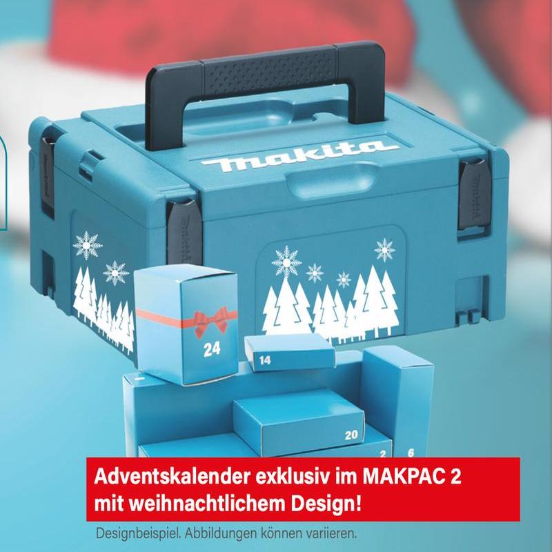 Makita Adventskalender 2026 im MAKPAC ( P-84888 ) – 24 Türchen voller Power, Überraschungen und Fanliebe