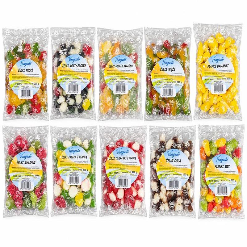 Żelki 2kg Vangusto Box 10 rodzajów od producenta (200g x 10)