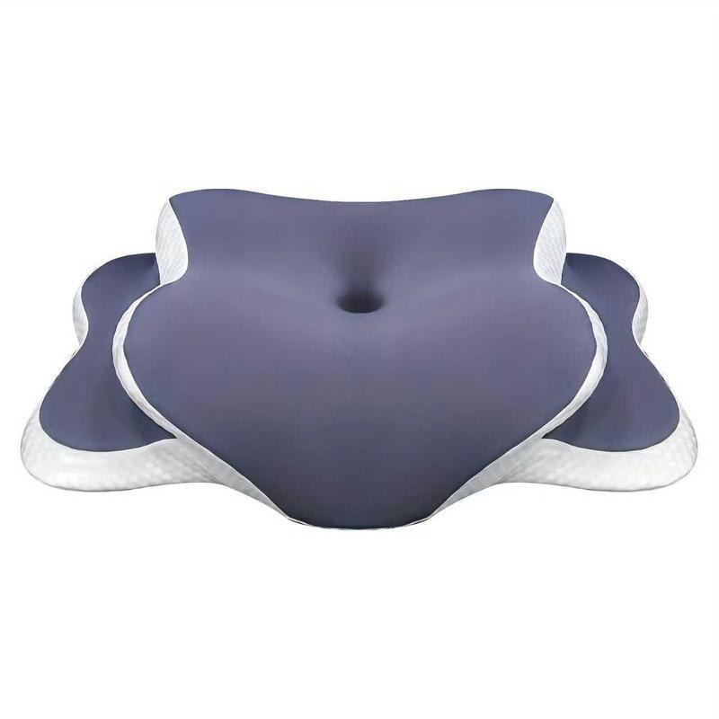 1 travesseiro cervical reversível, preenchido com espuma viscoelástica, equipado com uma estrutura vazada e respirável: um presente atencioso para oferecer aos seus entes queridos.