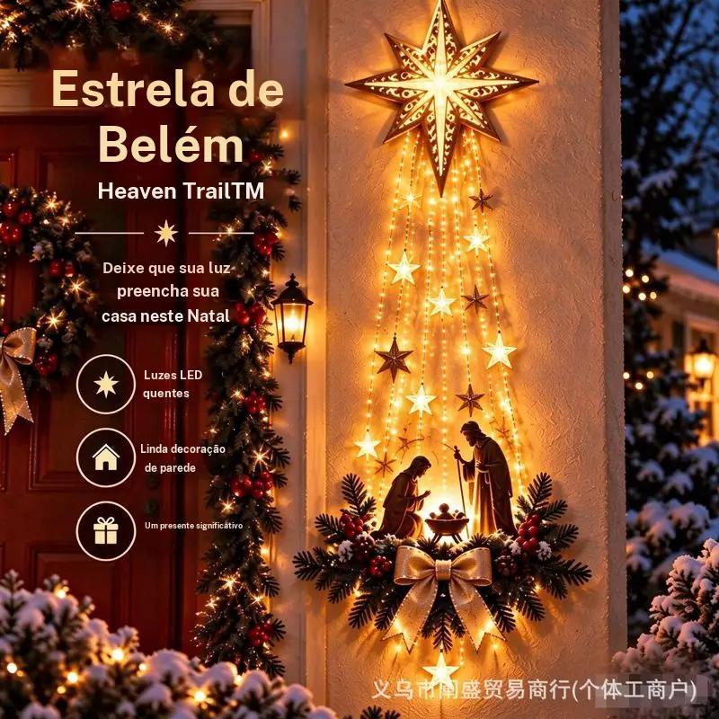 Coleção de luzes LED suspensas para decoração natalina